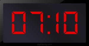 Digital Led 07 10 Alarm Clock Time Png Digital Png