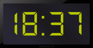 Digital LED Clock Time Digital LED Clock Time Digital LED Clock Time Digital LED Clock Time 18:37