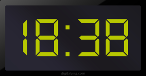 Digital LED Clock Time Digital LED Clock Time Digital LED Clock Time Digital LED Clock Time 18:38