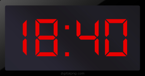 Digital LED Clock Time Digital LED Clock Time Digital LED Clock Time Digital LED Clock Time 18:40
