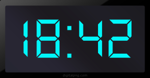 Digital LED Clock Time Digital LED Clock Time Digital LED Clock Time Digital LED Clock Time 18:42
