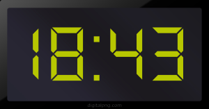 Digital LED Clock Time Digital LED Clock Time Digital LED Clock Time Digital LED Clock Time 18:43
