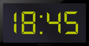 Digital LED Clock Time Digital LED Clock Time Digital LED Clock Time Digital LED Clock Time 18:45