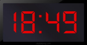 Digital LED Clock Time Digital LED Clock Time Digital LED Clock Time Digital LED Clock Time 18:49