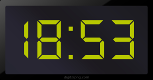 Digital LED Clock Time Digital LED Clock Time Digital LED Clock Time Digital LED Clock Time 18:53