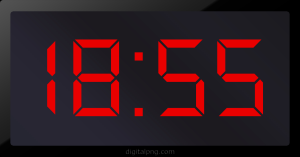 Digital LED Clock Time Digital LED Clock Time Digital LED Clock Time Digital LED Clock Time 18:55
