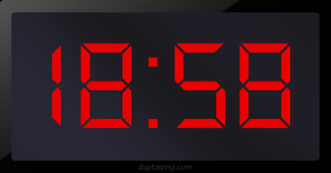 Digital LED Clock Time Digital LED Clock Time Digital LED Clock Time Digital LED Clock Time 18:58