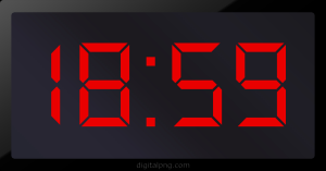 Digital LED Clock Time Digital LED Clock Time Digital LED Clock Time Digital LED Clock Time 18:59