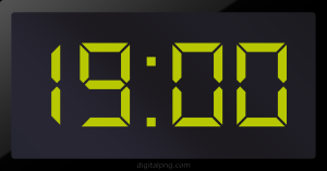Digital LED Clock Time Digital LED Clock Time Digital LED Clock Time Digital LED Clock Time 19:00