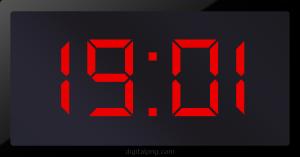 Digital LED Clock Time Digital LED Clock Time Digital LED Clock Time Digital LED Clock Time 19:01