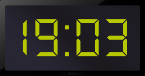 Digital LED Clock Time Digital LED Clock Time Digital LED Clock Time Digital LED Clock Time 19:03