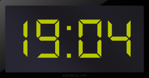 Digital LED Clock Time Digital LED Clock Time Digital LED Clock Time Digital LED Clock Time 19:04