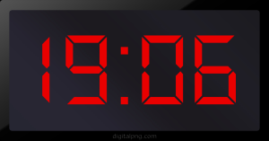 Digital LED Clock Time Digital LED Clock Time Digital LED Clock Time Digital LED Clock Time 19:06