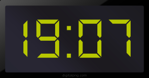 Digital LED Clock Time Digital LED Clock Time Digital LED Clock Time Digital LED Clock Time 19:07