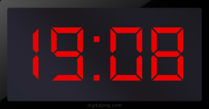 Digital LED Clock Time Digital LED Clock Time Digital LED Clock Time Digital LED Clock Time 19:08