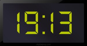 Digital LED Clock Time Digital LED Clock Time Digital LED Clock Time Digital LED Clock Time 19:13