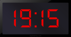 Digital LED Clock Time Digital LED Clock Time Digital LED Clock Time Digital LED Clock Time 19:15