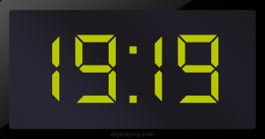 Digital LED Clock Time Digital LED Clock Time Digital LED Clock Time Digital LED Clock Time 19:19