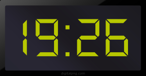 Digital LED Clock Time Digital LED Clock Time Digital LED Clock Time Digital LED Clock Time 19:26