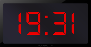 Digital LED Clock Time Digital LED Clock Time Digital LED Clock Time Digital LED Clock Time 19:31