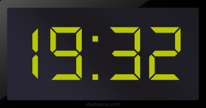 Digital LED Clock Time Digital LED Clock Time Digital LED Clock Time Digital LED Clock Time 19:32