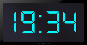 Digital LED Clock Time Digital LED Clock Time Digital LED Clock Time Digital LED Clock Time 19:34