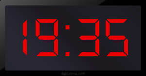 Digital LED Clock Time Digital LED Clock Time Digital LED Clock Time Digital LED Clock Time 19:35
