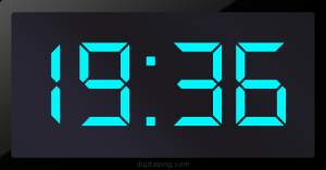 Digital LED Clock Time Digital LED Clock Time Digital LED Clock Time Digital LED Clock Time 19:36