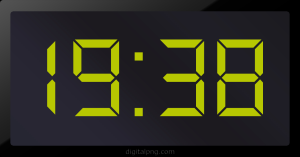 Digital LED Clock Time Digital LED Clock Time Digital LED Clock Time Digital LED Clock Time 19:38