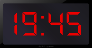 Digital LED Clock Time Digital LED Clock Time Digital LED Clock Time Digital LED Clock Time 19:45