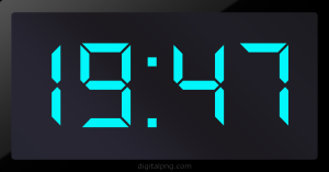 Digital LED Clock Time Digital LED Clock Time Digital LED Clock Time Digital LED Clock Time 19:47