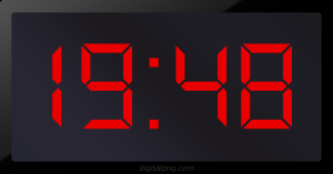 Digital LED Clock Time Digital LED Clock Time Digital LED Clock Time Digital LED Clock Time 19:48