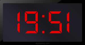 Digital LED Clock Time Digital LED Clock Time Digital LED Clock Time Digital LED Clock Time 19:51