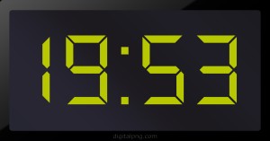 Digital LED Clock Time Digital LED Clock Time Digital LED Clock Time Digital LED Clock Time 19:53