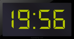 Digital LED Clock Time Digital LED Clock Time Digital LED Clock Time Digital LED Clock Time 19:56