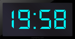 Digital LED Clock Time Digital LED Clock Time Digital LED Clock Time Digital LED Clock Time 19:58