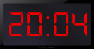 Digital LED Clock Time Digital LED Clock Time Digital LED Clock Time Digital LED Clock Time 20:04