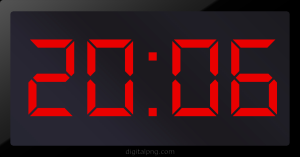 Digital LED Clock Time Digital LED Clock Time Digital LED Clock Time Digital LED Clock Time 20:06