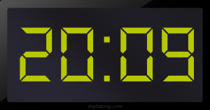Digital LED Clock Time Digital LED Clock Time Digital LED Clock Time 20:09