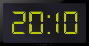 Digital LED Clock Time Digital LED Clock Time Digital LED Clock Time 20:10