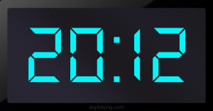 Digital LED Clock Time Digital LED Clock Time Digital LED Clock Time 20:12