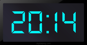 Digital LED Clock Time Digital LED Clock Time Digital LED Clock Time 20:14