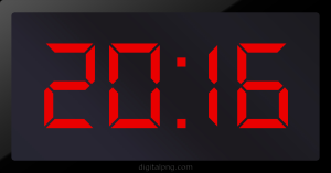 Digital LED Clock Time Digital LED Clock Time Digital LED Clock Time 20:16