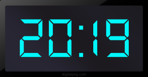 Digital LED Clock Time Digital LED Clock Time Digital LED Clock Time 20:19