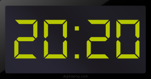 Digital LED Clock Time Digital LED Clock Time Digital LED Clock Time 20:20