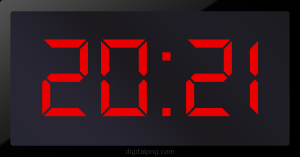 Digital LED Clock Time Digital LED Clock Time Digital LED Clock Time 20:21