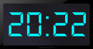 Digital LED Clock Time Digital LED Clock Time Digital LED Clock Time 20:22