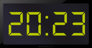 Digital LED Clock Time Digital LED Clock Time Digital LED Clock Time 20:23