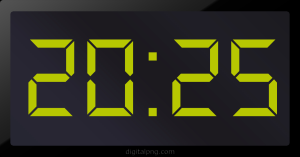 Digital LED Clock Time Digital LED Clock Time Digital LED Clock Time 20:25