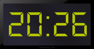Digital LED Clock Time Digital LED Clock Time Digital LED Clock Time 20:26